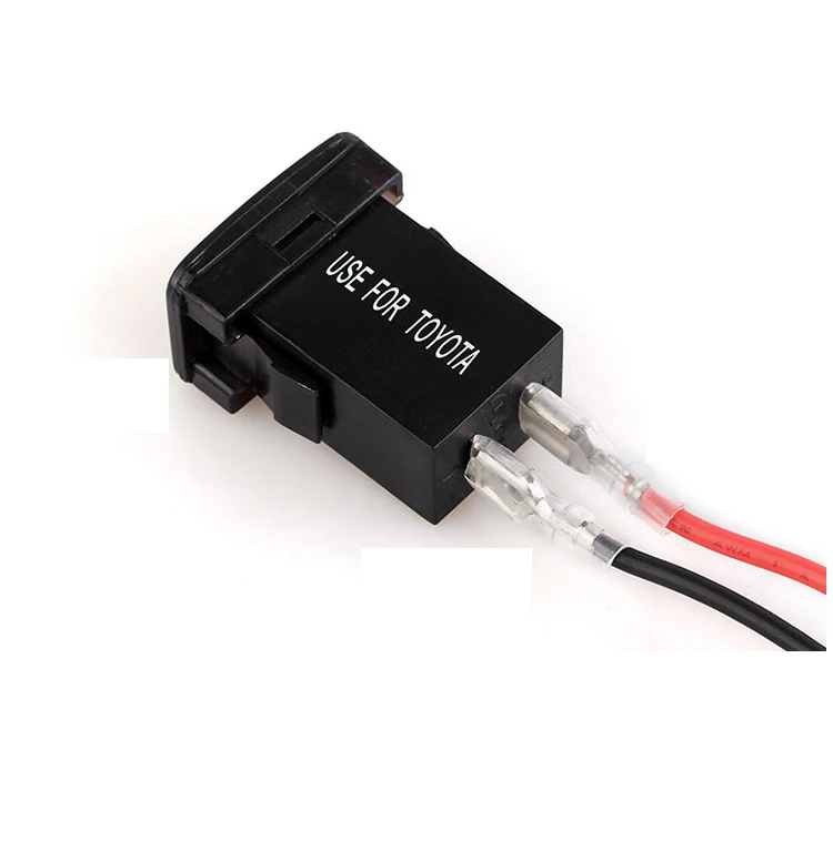 Для Toyota Motors автомобильное зарядное устройство с двумя USB портами дисплей