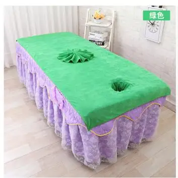 Хлопковое мягкое абсорбирующее полотенце для салона красоты с отверстием, массажное полотенце для физиотерапии, большое полотенце, покрывало для кровати