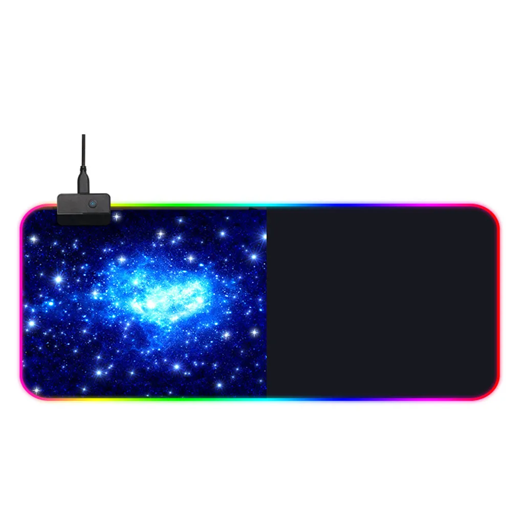 Коврик для мыши VOBERRY игровой коврик RGB цветной светодиодный игрового освещения