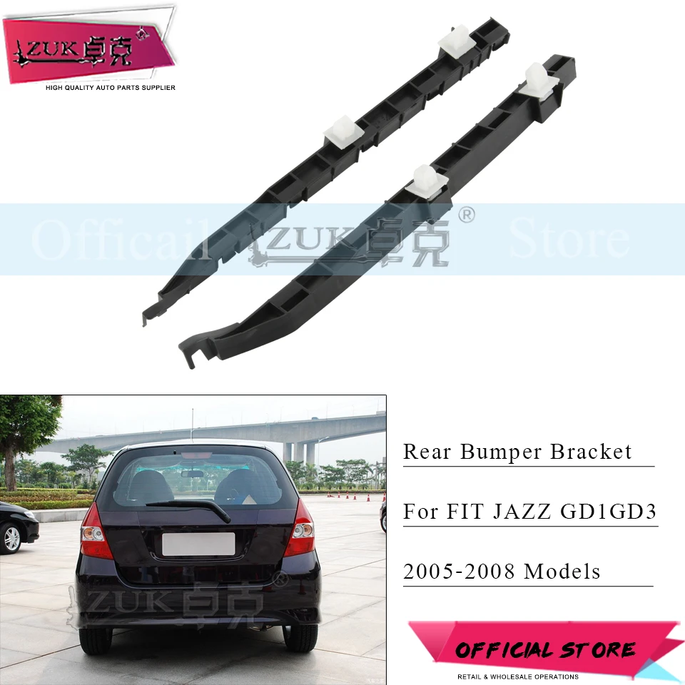 

ZUK Rear Bumper Side Bracket Holder Spacer For HONDA FIT JAZZ 2005 2006 2007 2008 GD1 GD3 OEM:71598-SAA-013 71593-SAA-013