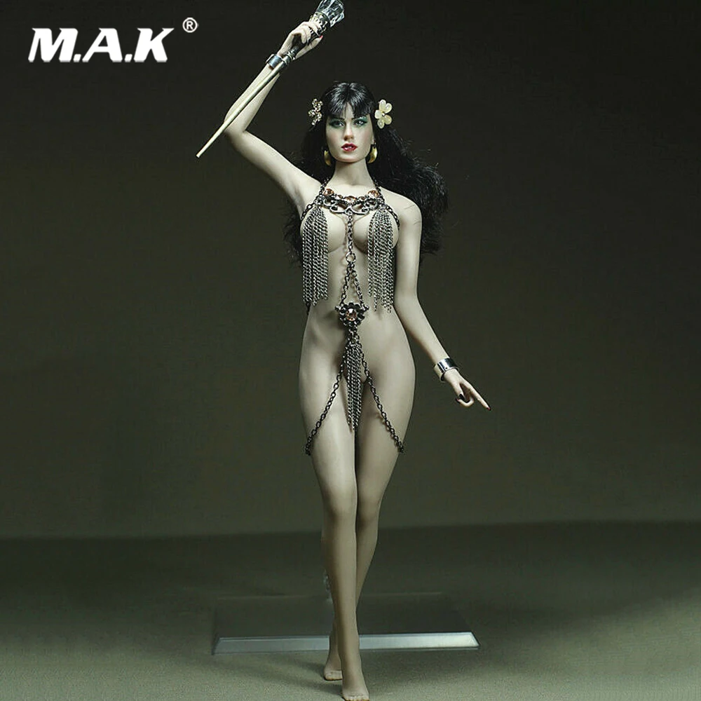 1/6 Scale Female Figure Clothes Accessory Metal-inlaid Fringed Garments Clothing Set Model for 12'
