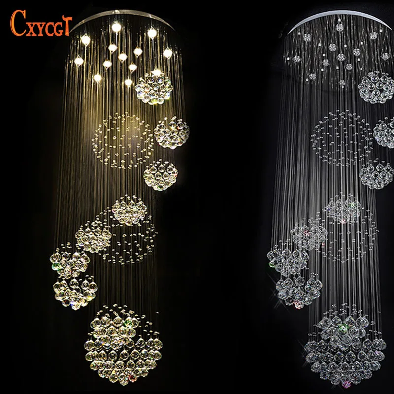 

LED Crystal Chandelier Lighting Fixture Luxury Large Crystal Lustres de cristal Living Room chandelier