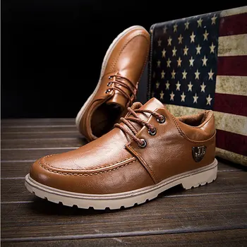 

Nice New Arrival Spring Casual Men Shoes Leather Breathable Fashion Flats Outdoor Shoes For Men Man Flats XZ1181