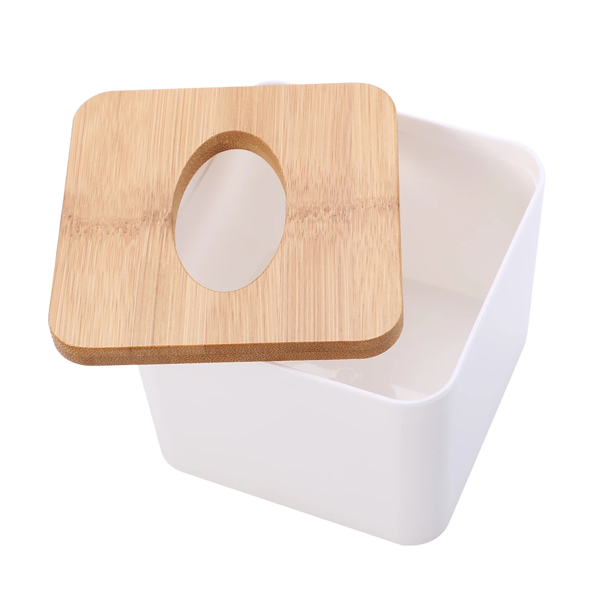 Mayitr Tissue Box Wooden Cover Paper Napkin Holder Case Home Room Car Hotel Tissue Box Holder