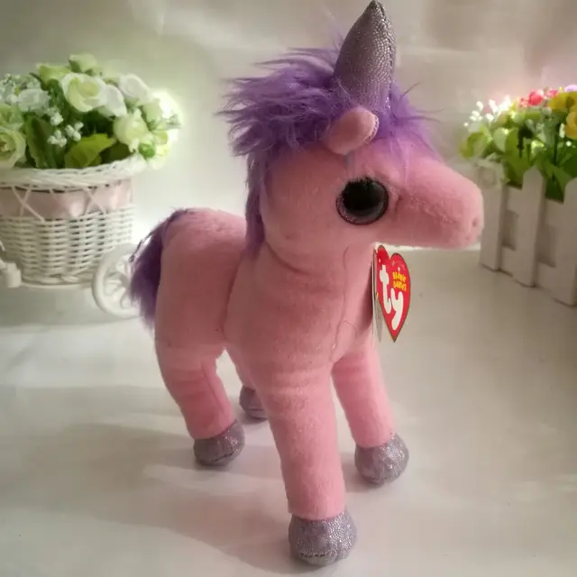 Charming Unicorn christmas 15CM 6" Original 2016 New Ty Beanie Babies