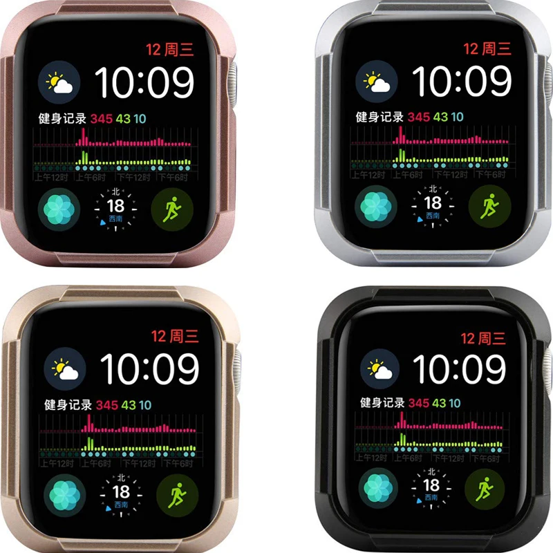 Чехол для часов apple watch 44 мм 40 iwatch series 4 5 противоударный защитный чехол