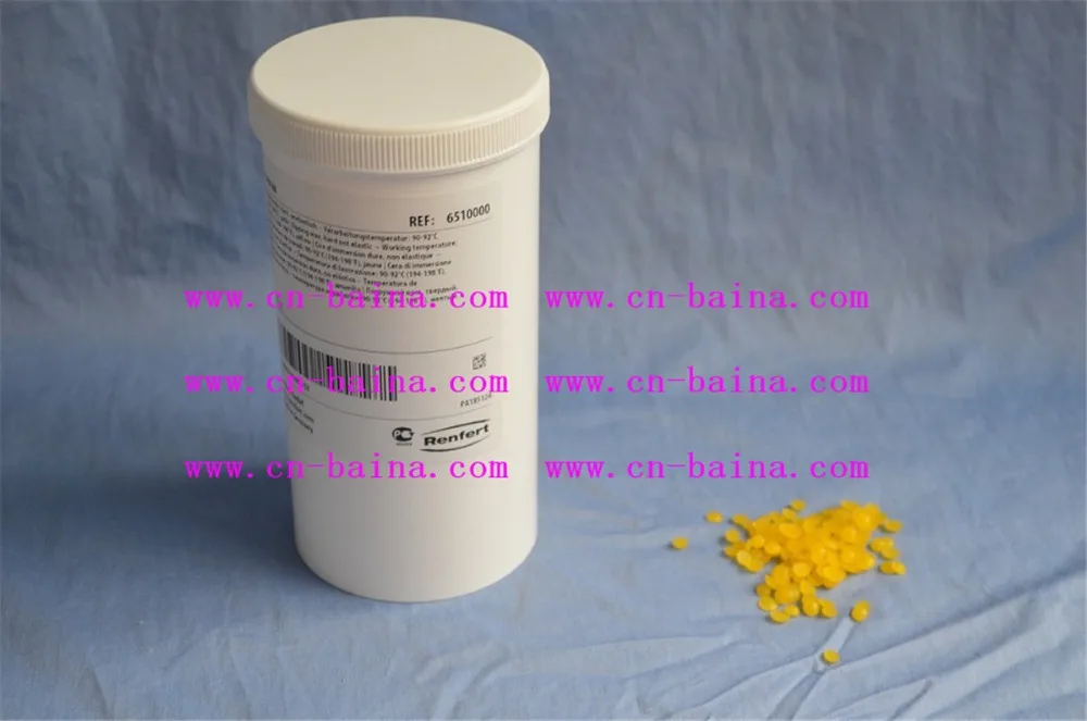 Dental lab denture laboratory material Renfert rewax dipping wax yellow