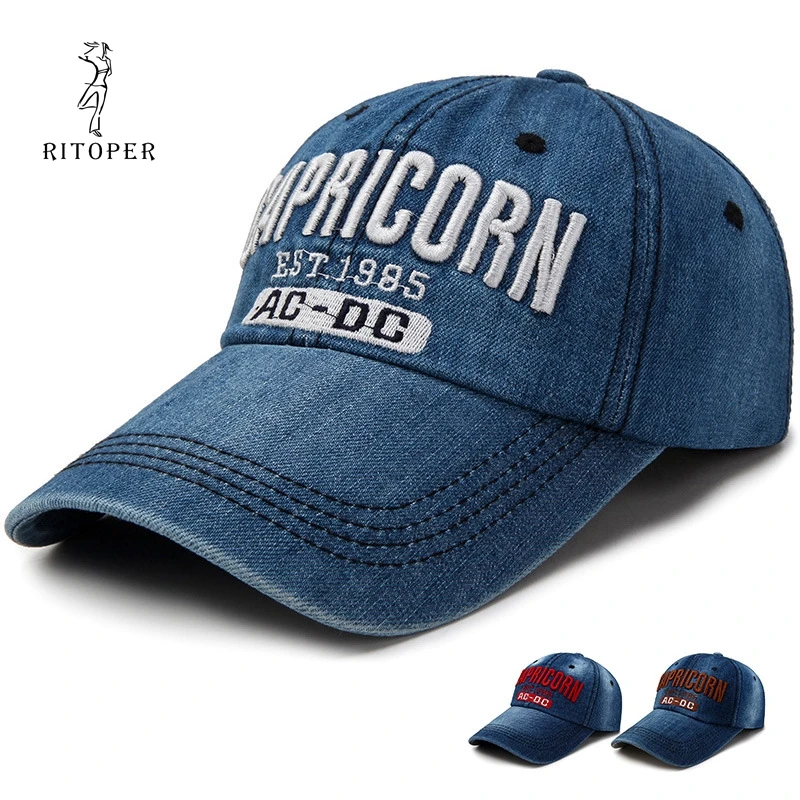 

RITOPER Baseball Cap Men Women Snapback Hat Women Vintage Baseball Cap Children Kids Casquette Dad Parent-child Hat Gorras Denim