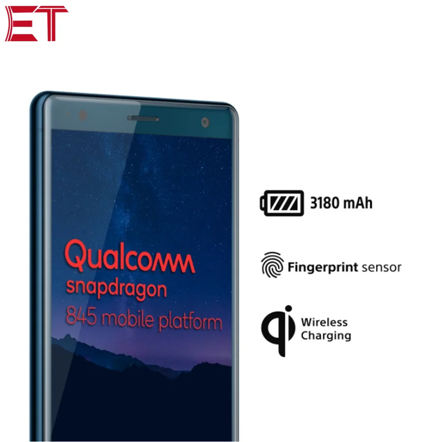 Мобильный телефон Sony Xperia XZ2 H8296, версия HK, 5,7 дюймов, 6 ГБ ОЗУ, 64 Гб ПЗУ, Snapdragon 845, камера 19 МП, две sim-карты, NFC, Android, смартфон