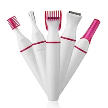 5 in 1 Multifunktions Frauen Haar Entfernung Elektrische Gestaltung Weibliche Rasieren Maschine Mini Rasierer Trimmer Razor für Augenbraue Unterarm