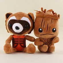 Guardians Galaxy Classic Plush Toys 19cm Tree Man Rocket Raccoon Stuffed Plush Toys