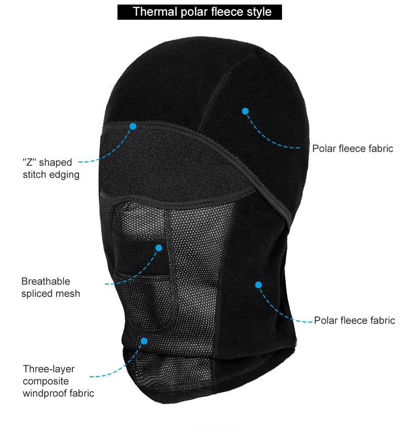 INBIKE зимняя велосипедная Кепка, Флисовая теплая Ветрозащитная маска для лица, Балаклава для катания на лыжах, рыбалки, катания на коньках, головной убор
