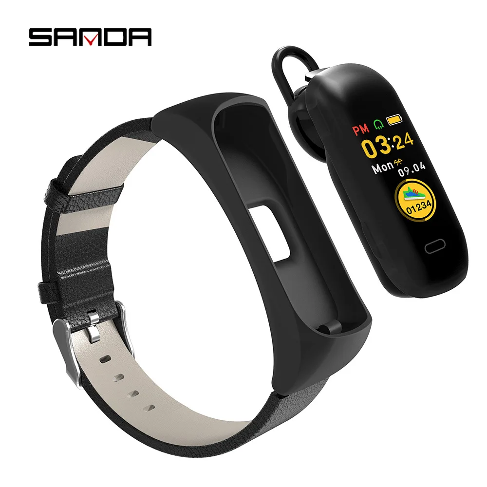 

C15 new Bluetooth headset call color screen smart bracelet heart rate blood pressure monitoring step sports watch