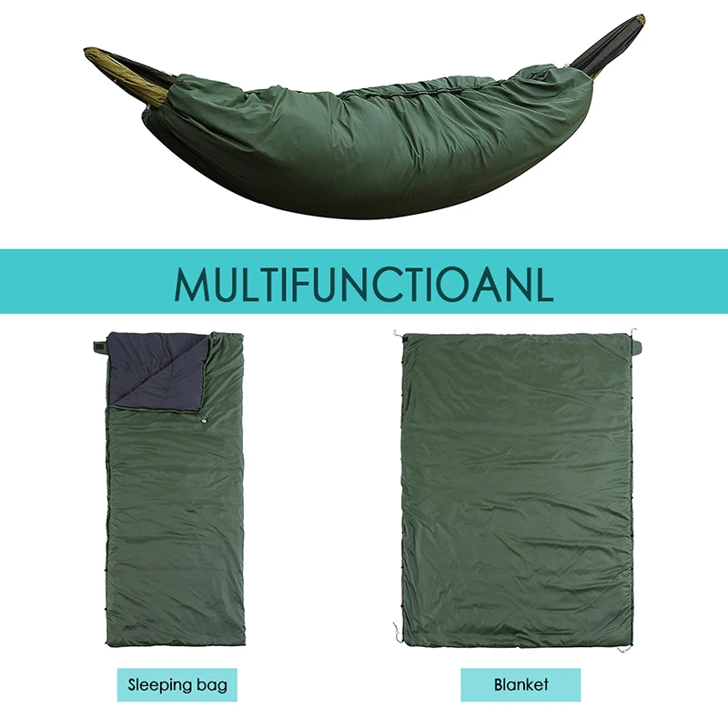 

Multifunctional Camping Sleeping Bag Outdoor Hammock Underquilt Lightweight Quilt Packable Full Length Under Blanket Mat