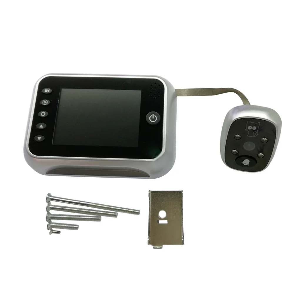 

3.5 LCD T115 Screen Doorbell Viewer Digital Door Peephole Viewer Camera Door Eye Video record 120 Degrees Night vision