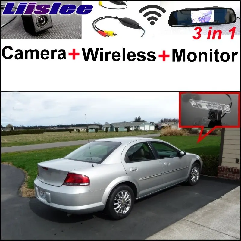 Liislee 3 in1 Special Rear View Camera + Wireless Receiver + Mirror Monitor Bcakup Parking System For Chrysler Sebring 2007~2014