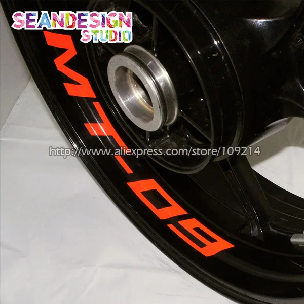 

For MT10 MT09 MT07 Motorcycle Wheel Decal Reflective Rim Bike Motorcycle Sticker