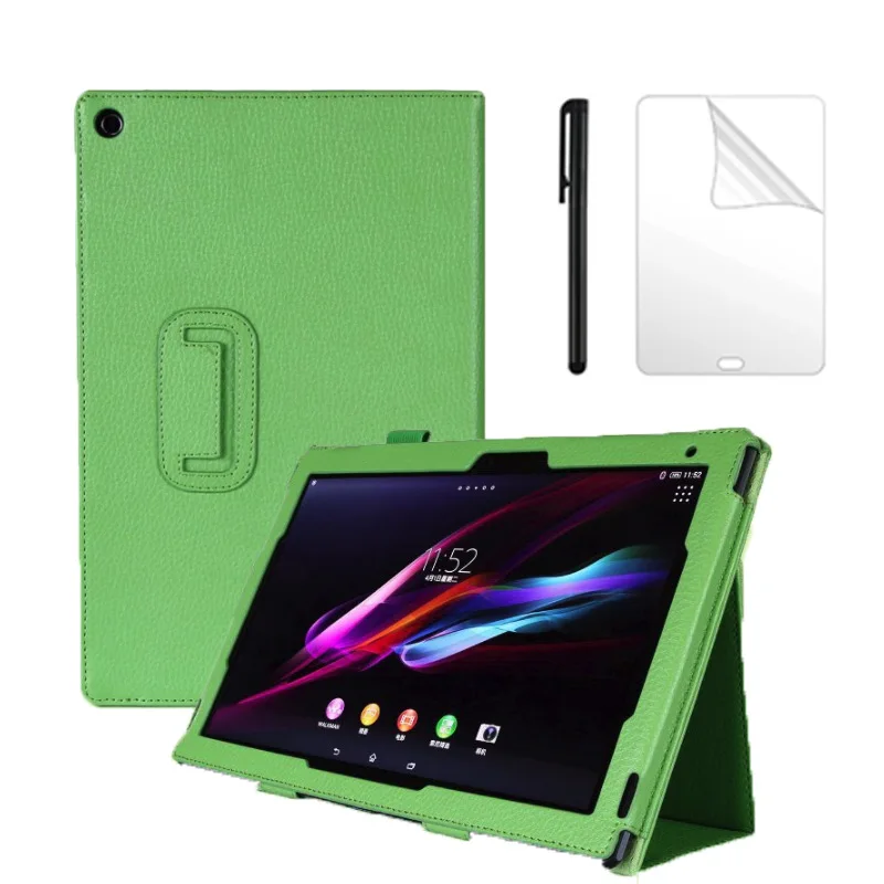 

Litchi PU Leather Stand Case for Sony Xperia Z3 8.0 inch Tablet Flip PU Leather Stand Protective Funda Case