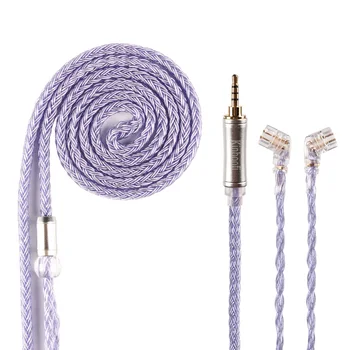 

Kinboofi 16 Core Silver Plated Cable 2.5/3.5/4.4mm Balanced Earphone Cable With MMCX/2Pin for ZS10 ZSN PRO ZSX BL-03 V90