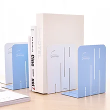 175 мм полые металлические книжные концы белый Небесно-Голубой Ins стиль креативный Железный ободок Подставка для книг офисные школьные канцелярские принадлежности Deli 70454