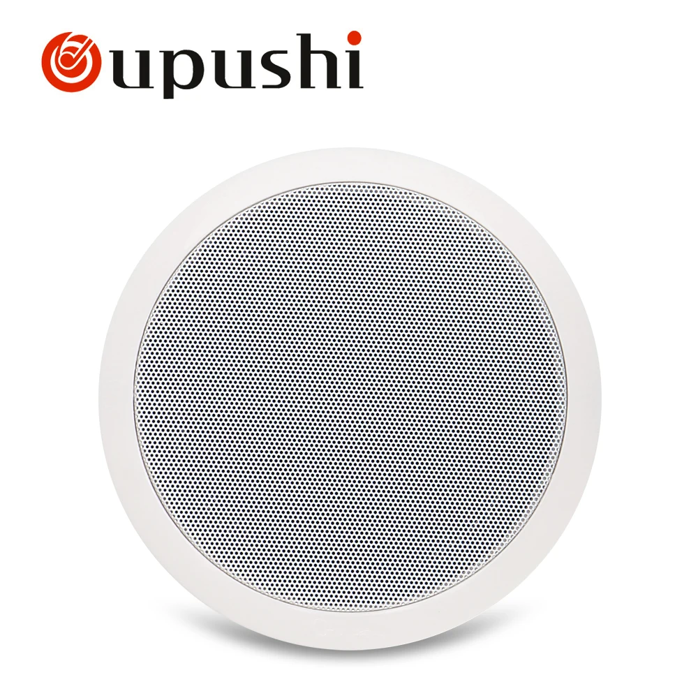 Oupushi BluetoothS Динамик 110V ABS активный стены Динамик звука Системы 6,5-дюймовый потолочный динамик Bluetooth 20 Вт для умного дома музыки