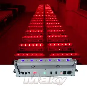 1 шт. 6 светодиодная батарея и беспроводная настенная мойка RGBWAUV для клувечерние