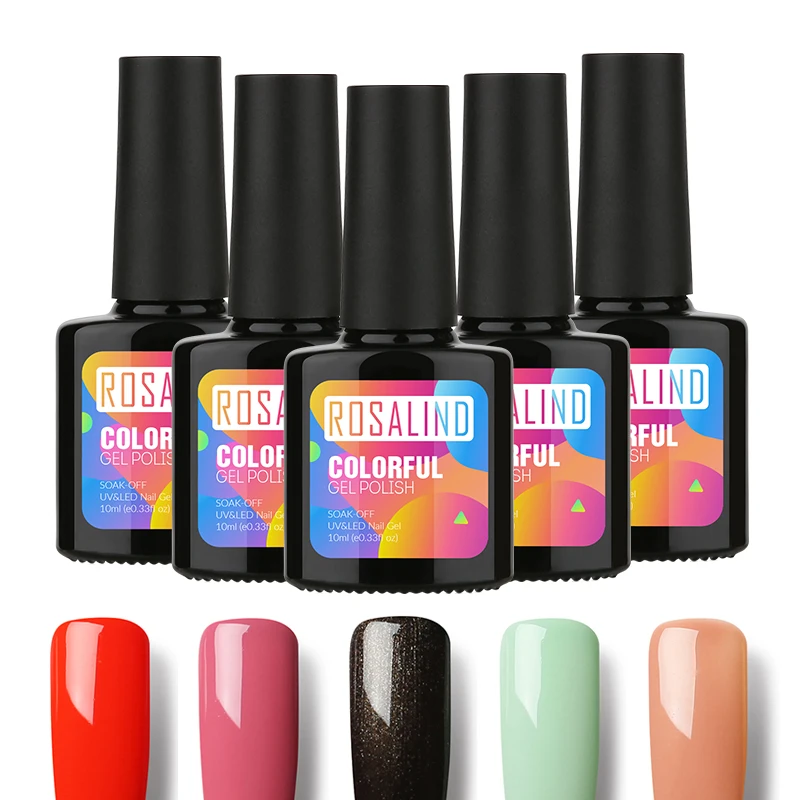 

ROSALIND Gel Nail Polish Primer10ml Hybrid Nail Long Lasting Soak Off UV Gel Lacquer Top Base Varnish For Nail Art Gel Polish