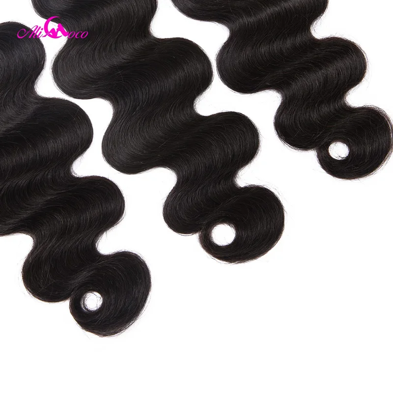 Ali Coco Brazilian Body Wave Hair Weave Bundles 100% Human Hair Bundles 1pc Non Remy Hair Extensions  3 or 4 Bundles Can Buy