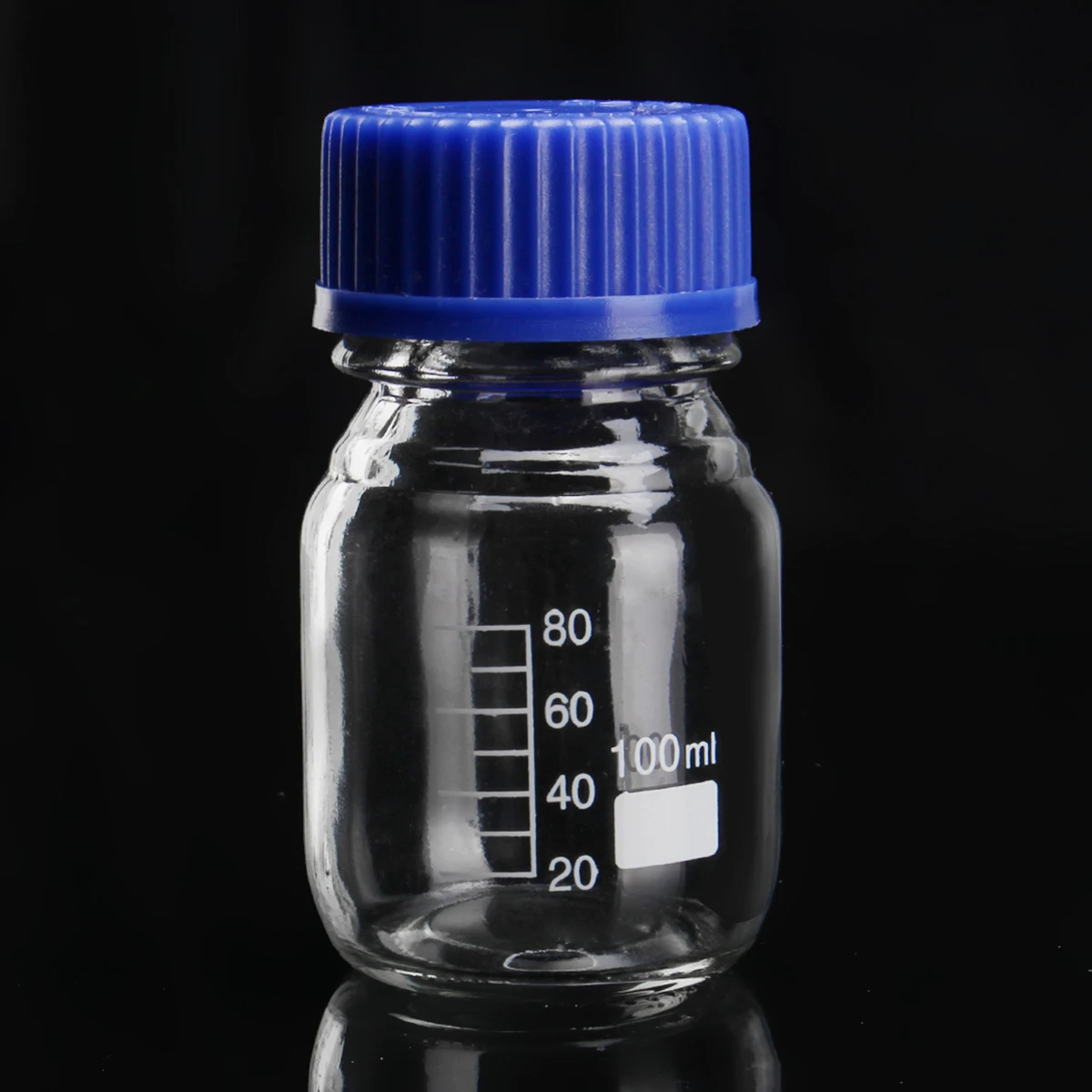 5pcs/lot 100ml Glass Reagent Bottle Borosilicate Capacity Bottle with