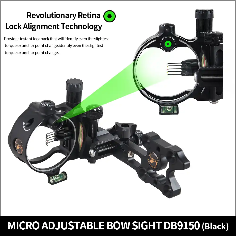 Topoint Archery TP9510 Professional Archery 1 Pin Bow Sight Micro