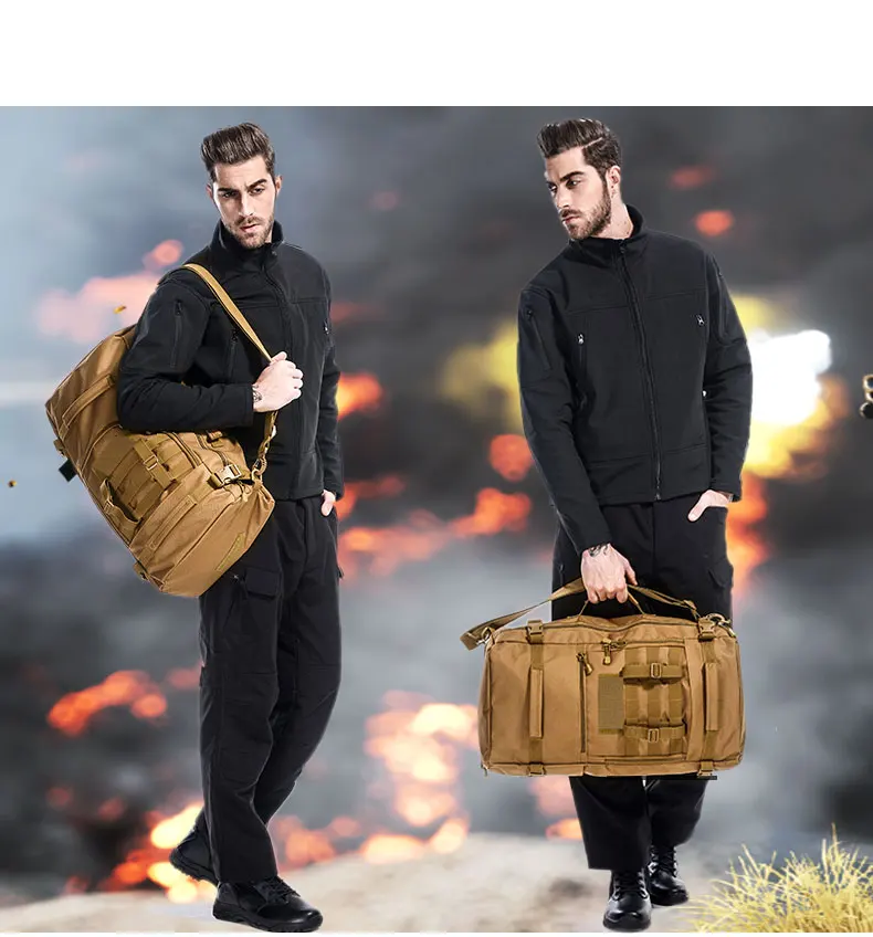 Bolsa de Caça Náilon à Prova Bolsa de Esportes ao ar Livre Militar Tático Acampamento Portátil Molle Mochila Oxford Dwaterproof Água 60l 16 de caça acampamento portátil molle mochila oxford