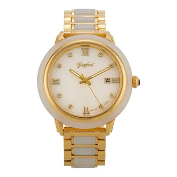

2020 Time-limited Promotion Sale Hetian Jade Watch Fashion Diamond-inserted Couple Fully Automatic Mechanical Factory