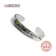 100% Pure 925 Sterling Silver Bangles Men Fashion Punk Hand Chain For Women Thai Silver Jewelry Charm Bracelet Homme 1364 925 sterling silver bracelet bangle retro thai silver male personality silver chain magic circle evil eye bracelet punk biker