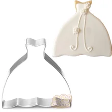 10 шт. Свадебные платья из нержавеющей стали резак для печенья одежда помадка форма для торта инструмент для печенья Форма для теста