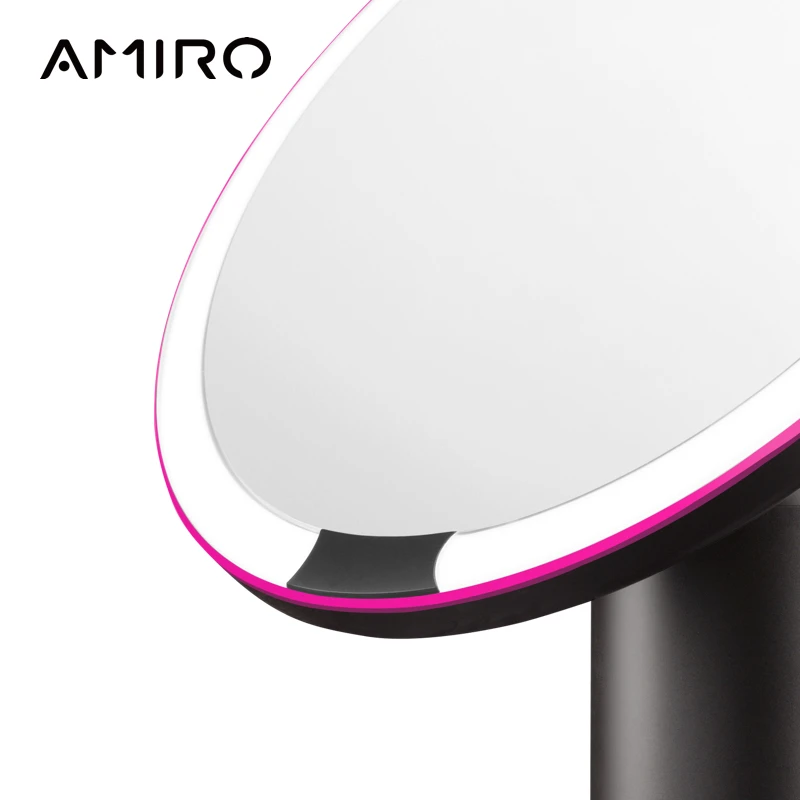 AMIRO Presale 8 дюймов светодиодный светильник 3 режима зеркала для макияжа вкл/выкл умный датчик истинная четкость цвета система белый