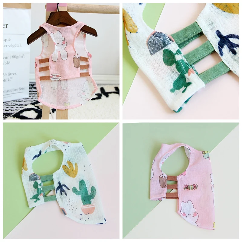 Дышащая сетчатая рубашка для собак, одежда, летний охлаждающий жилет для животных, розовый, зеленый, милый Французский бульдог, Маленькие Средние щеночки, костюмы для животных