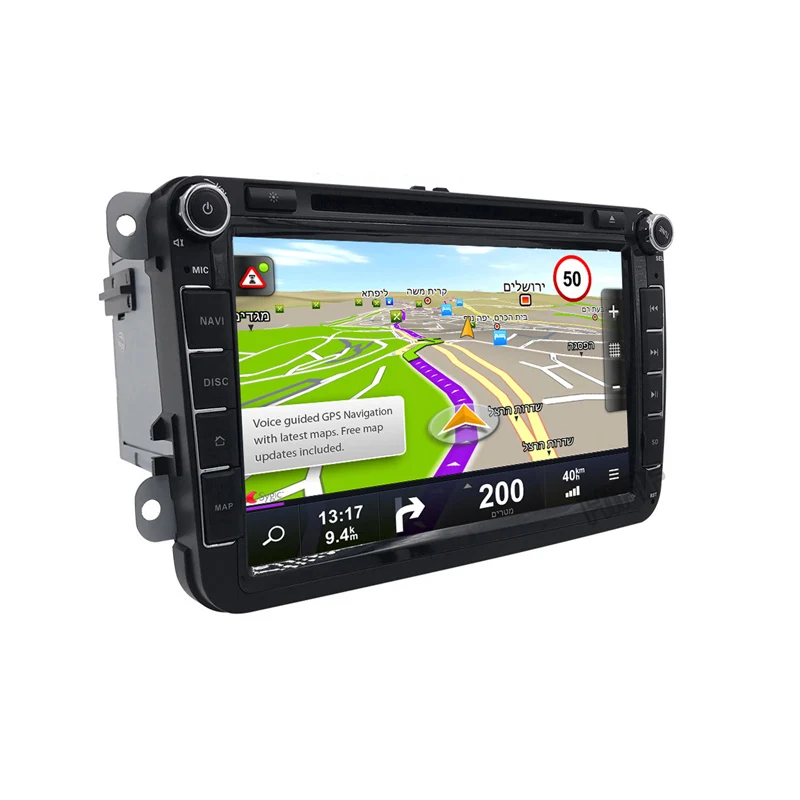 Sale Car DVD 2Din Player 8"Steering Wheel For Volkswagen VW GOLF5/6 POLO PASSAT EOS 8Core Android 8.0 GPS Navigation 4GRAM+32GB ROM 3