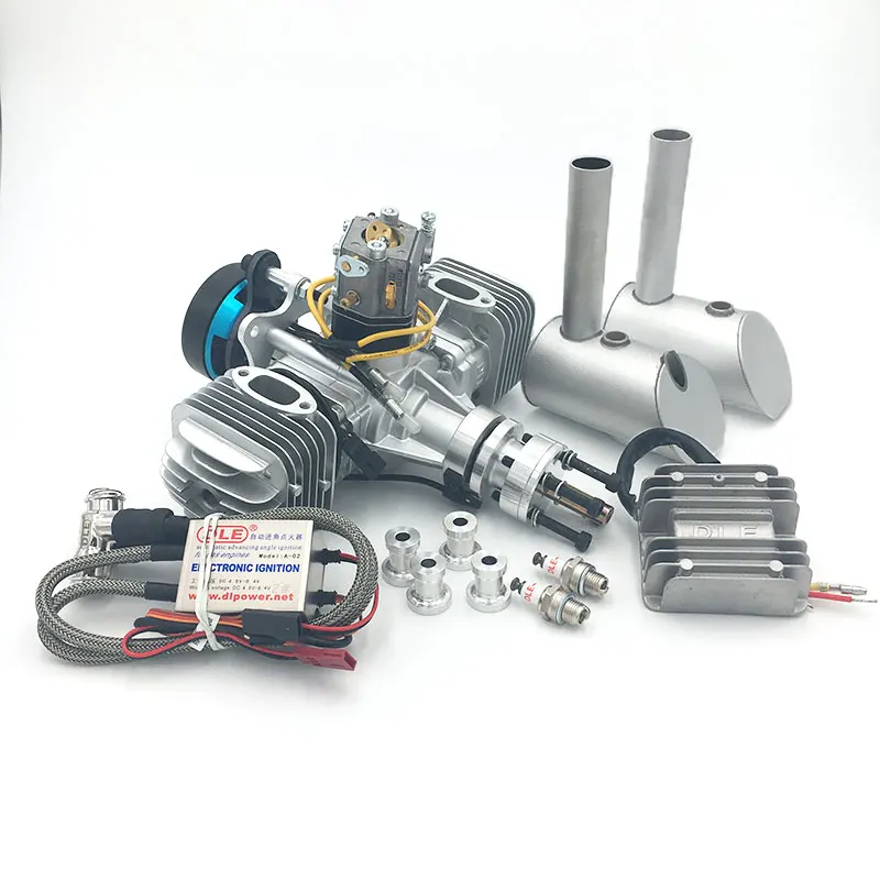 

DLE60CC engine UAV power system DLE60 twin cylinder two-stroke belt power generation system 80W