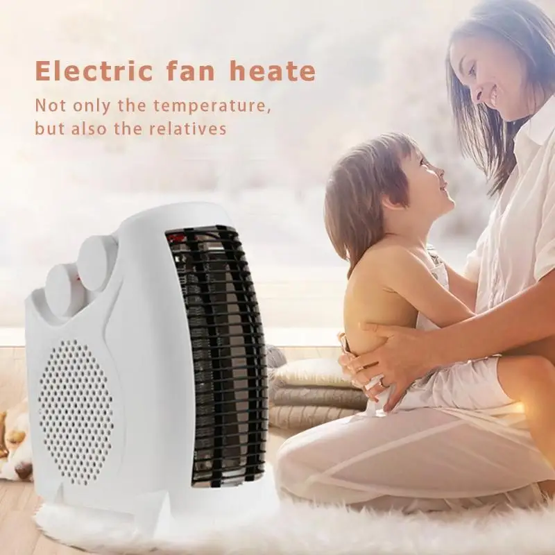 

200W/500W Handy Electric Heater Silent Portable Fan Heater Hot Thermostat Winter Warmer Machine with Overheat Indicator