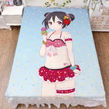 

Japanese Anime LoveLive! School idol project sexy girl characters Yazawa Nico bed sheet & flannel blanket summer quilt 150x200cm