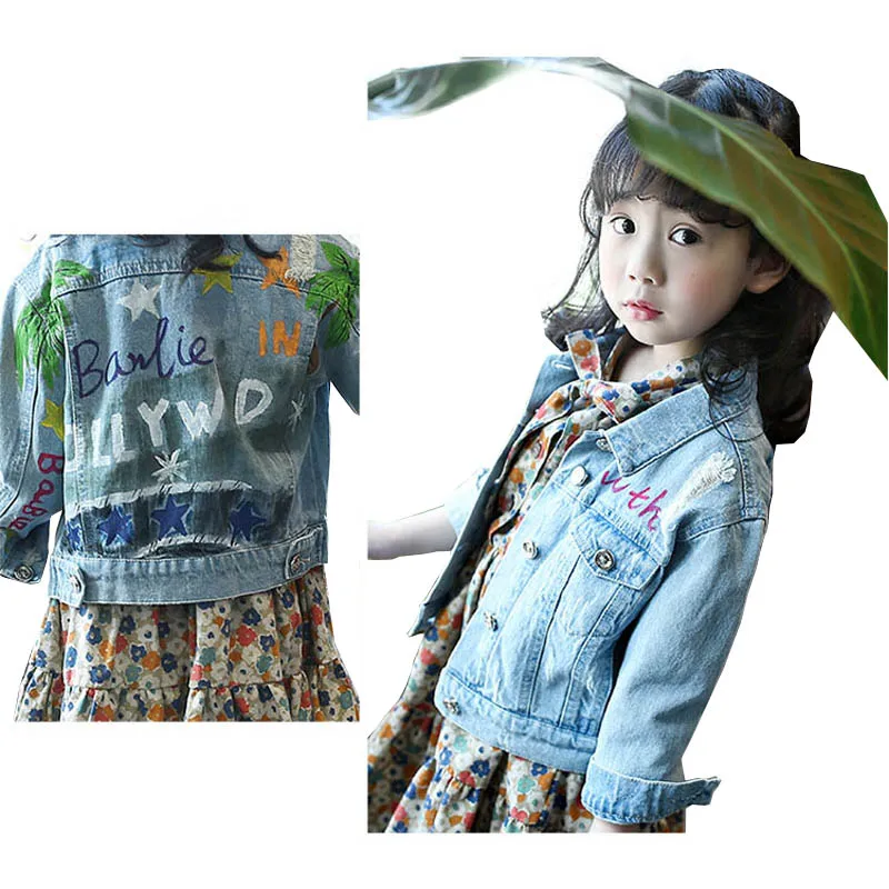 kids denim jackets for girl jeans outerwear for girls coats children