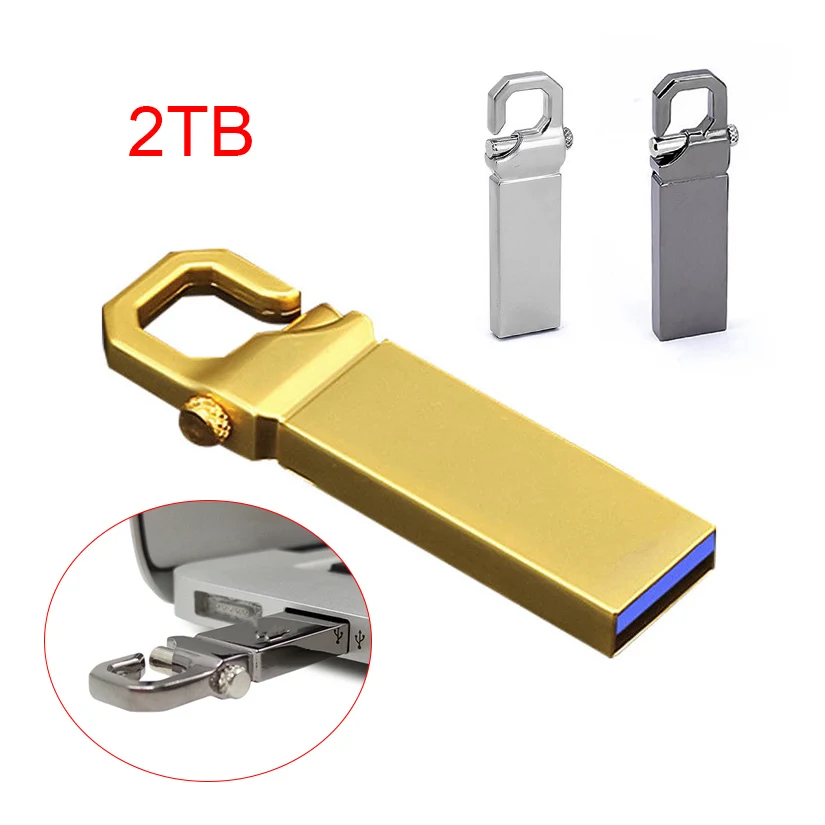 

1 Pcs USB 2.0 2TB Flash Drives Metal Pendrive Portable High Speed Transmission Hard Disk hd externo duro externo Hard Drive