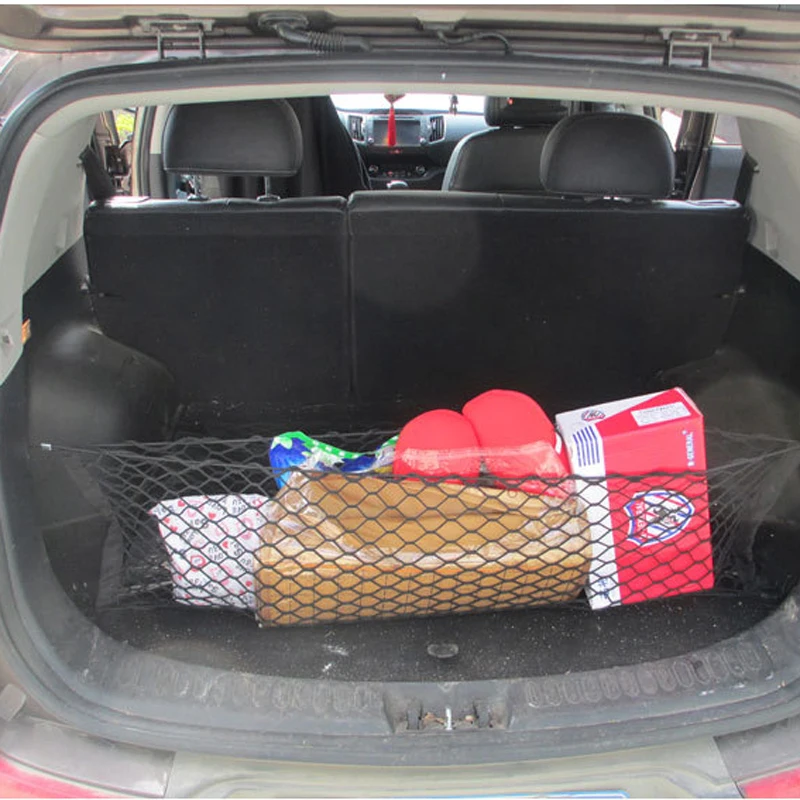 Горячий автомобильный нейлоновый эластичный сетчатый автомобильный хэтчбек задний багаж грузовой багажник органайзер для хранения