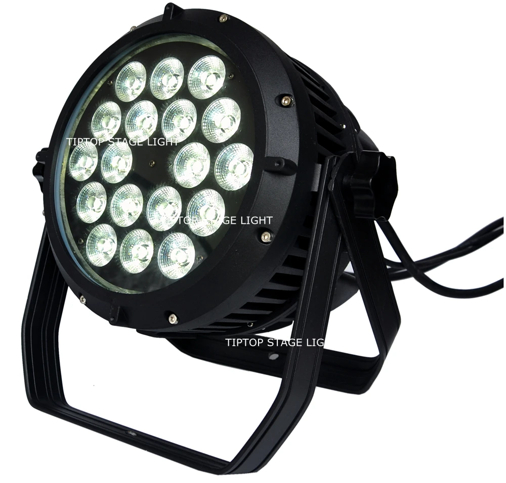 TIPTOP сценический светильник 18x18 Вт светодиодный DJ Par Светильник RGBWAUV 6in1 Can 64 DMX512
