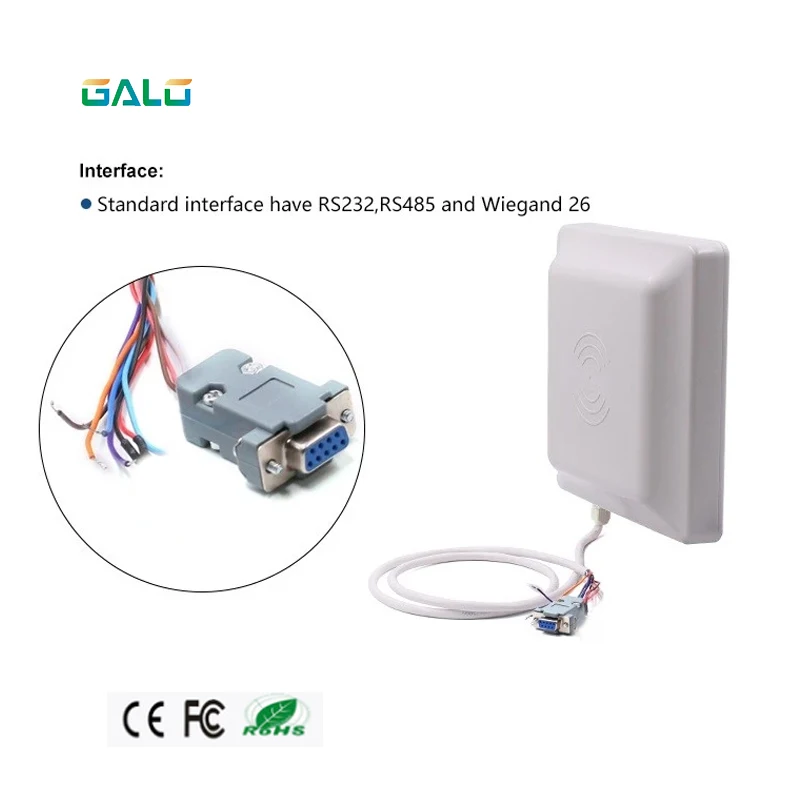 Считыватель UHF RFID 6 м считыватель дальнего радиуса действия встроенная антенна