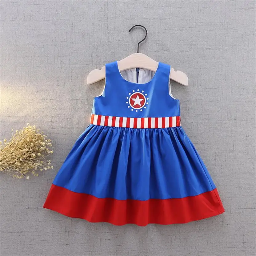 94-41-Cartoon Kids Princess Dresses for Girl