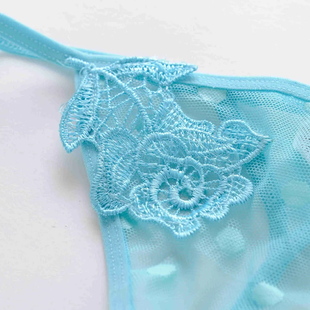 Women Sexy Lace Panties Transparent Briefs G String thong Underwear 3D Floral Embroidery Lingerie Knickers Panties intimates 49 (14)