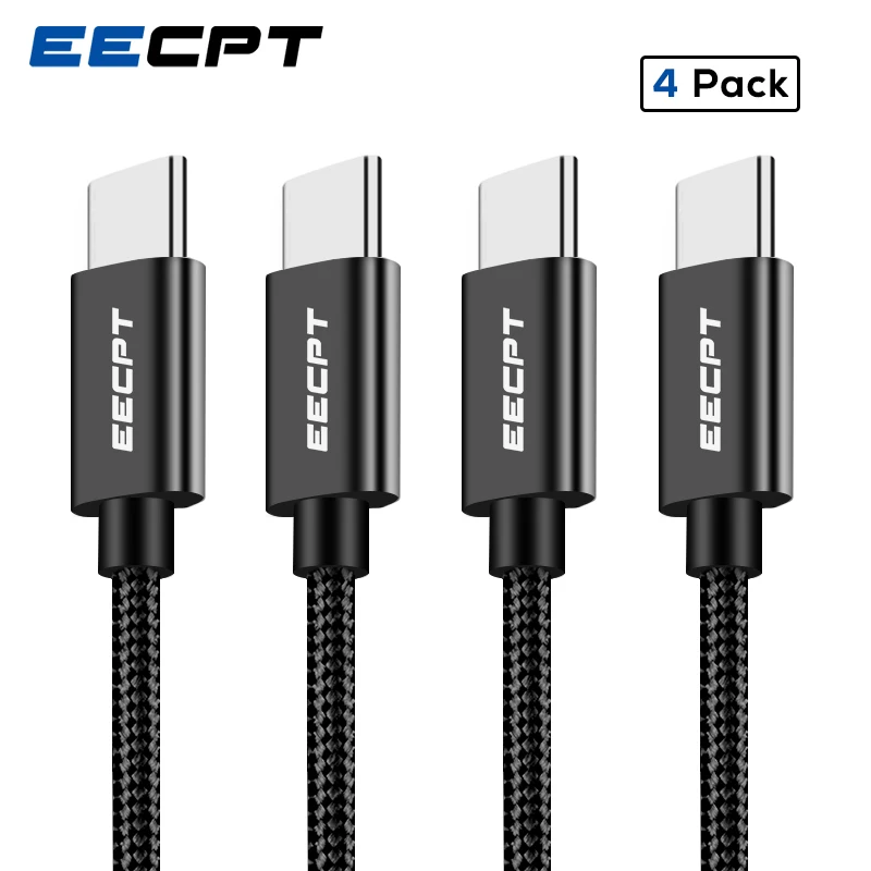 

EECPT 4 Pack USB Type C Cable Quick Charge Data Wire Type-C Phone Charger Cable for Samsung S9 S8 Xiaomi Redmi Note 7 USB C Cord