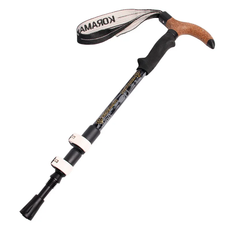 KORAMAN Outdoor hiking Stick climbing trekking poles Telescopic Cane