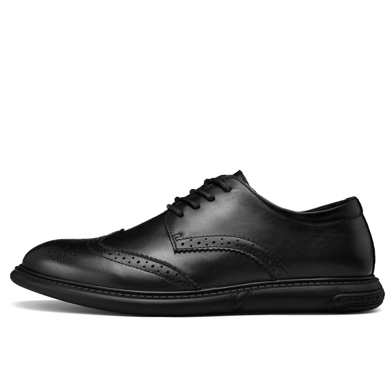 Cax/мужская кожаная обувь; Осенняя мужская обувь с перфорацией типа «броги»; Мужская обувь из натуральной кожи; Дизайнерская обувь для взрослых; большие размеры